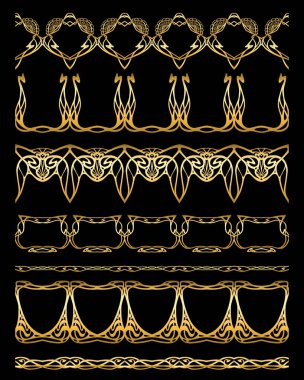 Kusursuz sınırlar. Renkli vektör illüstrasyonu