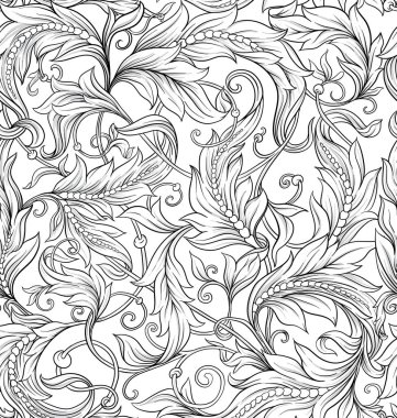 Kusursuz desen, arka plan Barok, rokoko, Victoria tarzı, rönesans tarzı.