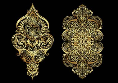 Geleneksel çiçek desenleri, Şam mahsulü süsler.