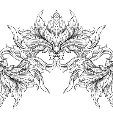 Kusursuz desen, arka plan Barok, rokoko, Victoria tarzı, rönesans tarzı.