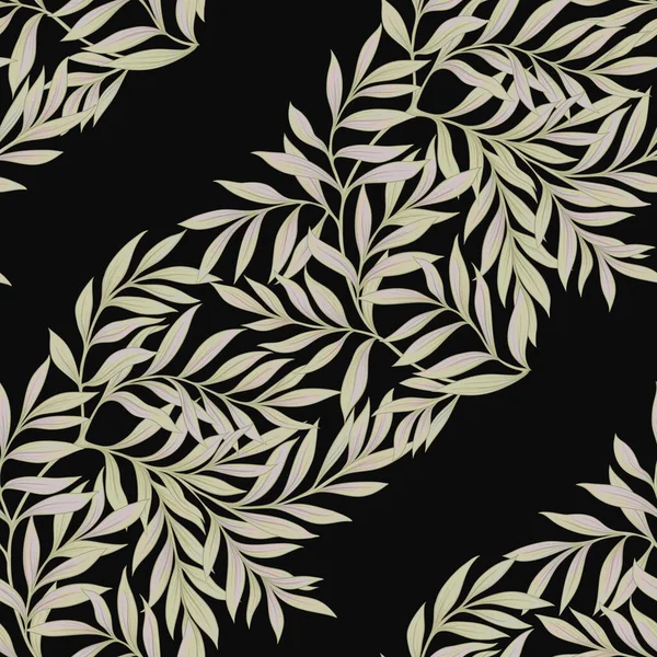 Motif floral sans couture, fond Dans le style art nouveau — Image vectorielle