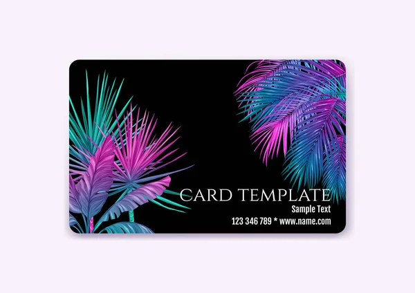 Plástico débito o crédito, pase, descuento, tarjeta de membresía — Archivo Imágenes Vectoriales