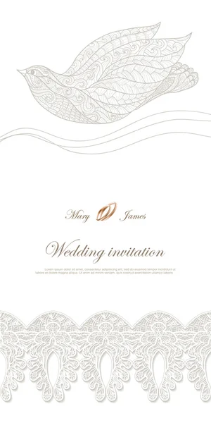 Invitation de mariage — Image vectorielle