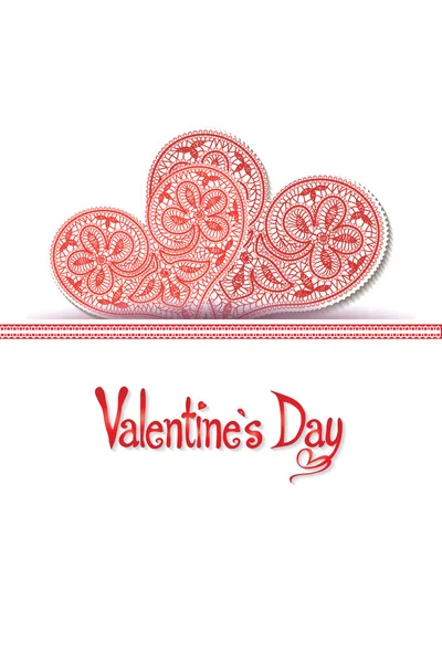 Tarjeta de San Valentín — Vector de stock