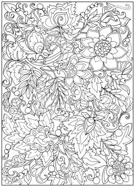 Klasik çiçek deseni