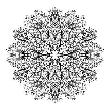 Mandala dekoratif elemanlar