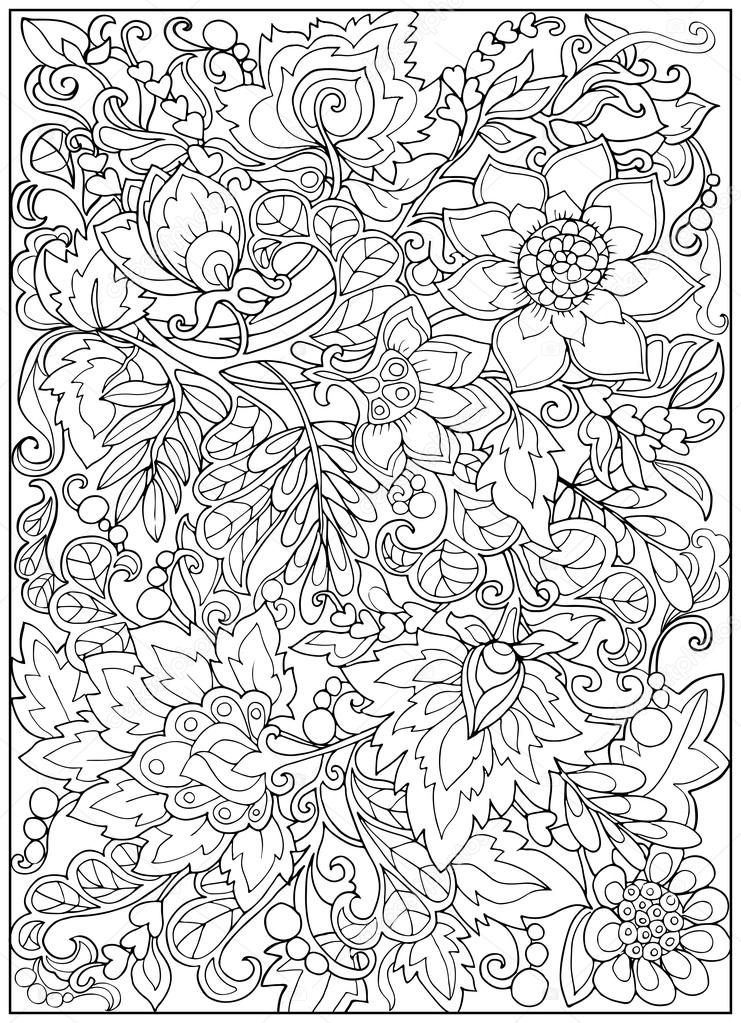 vintage flowers pattern