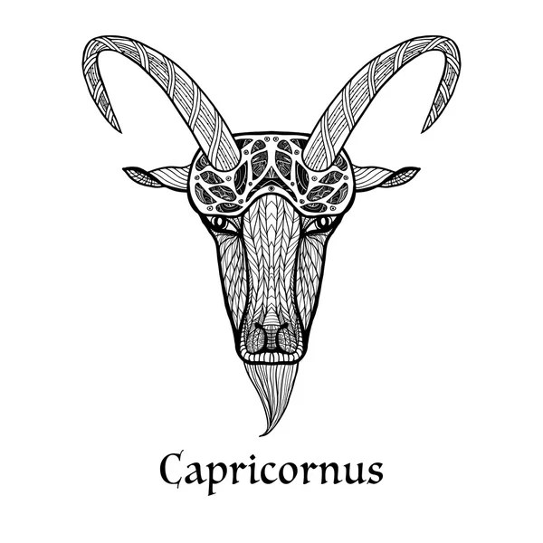Signo do zodíaco Capricórnio — Vetor de Stock