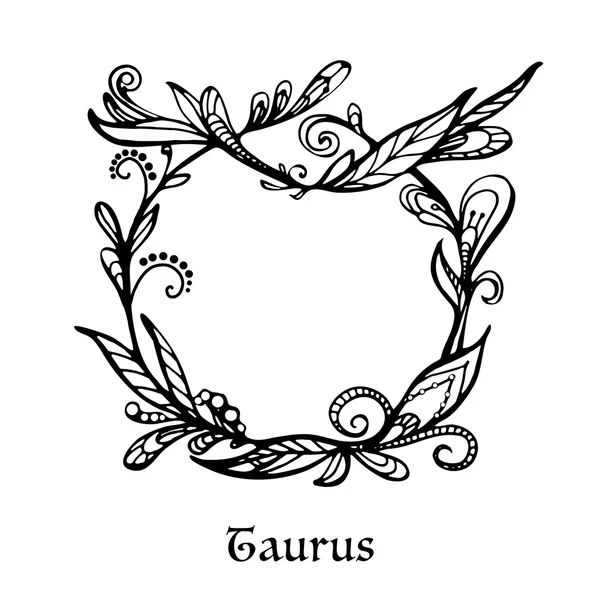 Signo do zodíaco taurus — Vetor de Stock