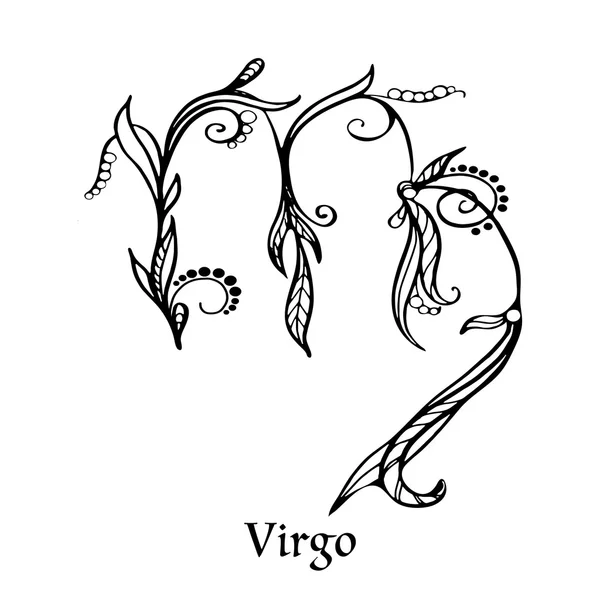 Signo do zodíaco virgo — Vetor de Stock