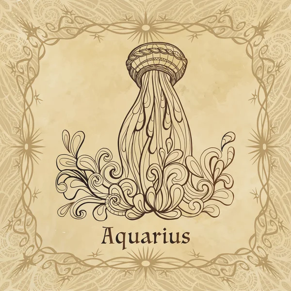 Segno zodiacale Acquario — Vettoriale Stock