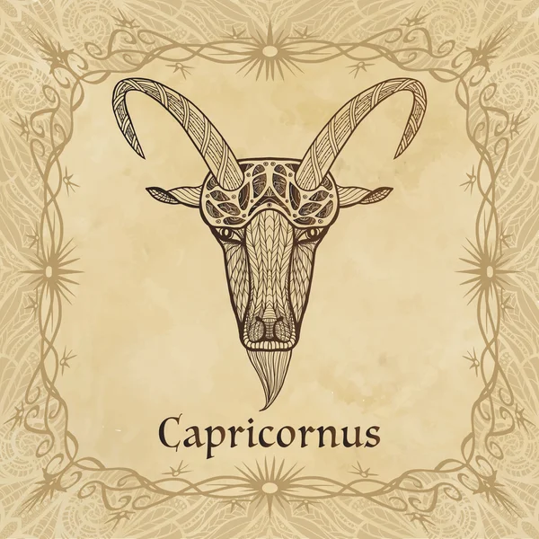 Zodiac sign Capricorn — Stock Vector