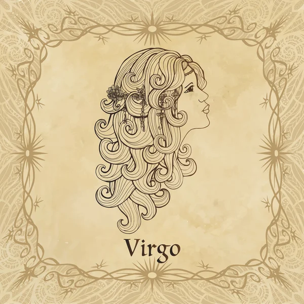 Segno zodiacale virgo — Vettoriale Stock