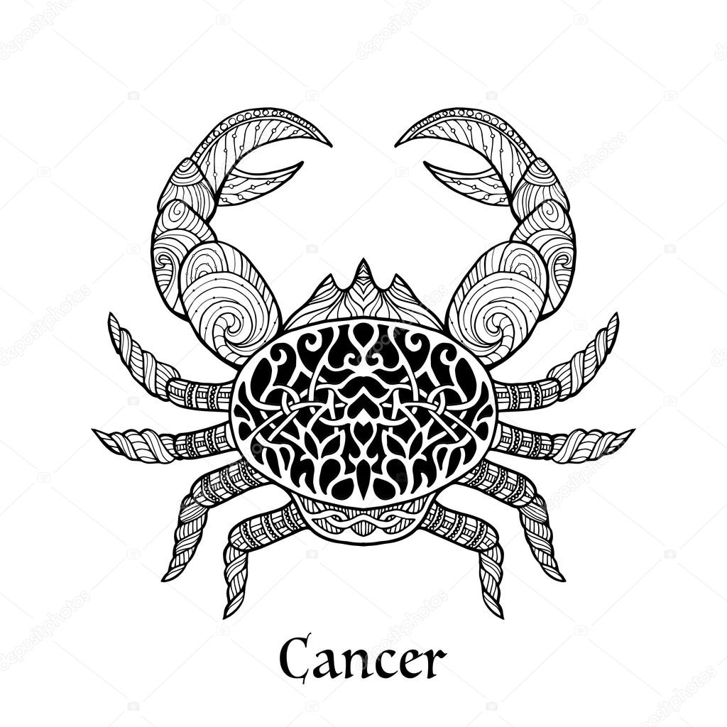 Zodiac sign Cancer — Stock Vector © ElenaBesedina 85630922