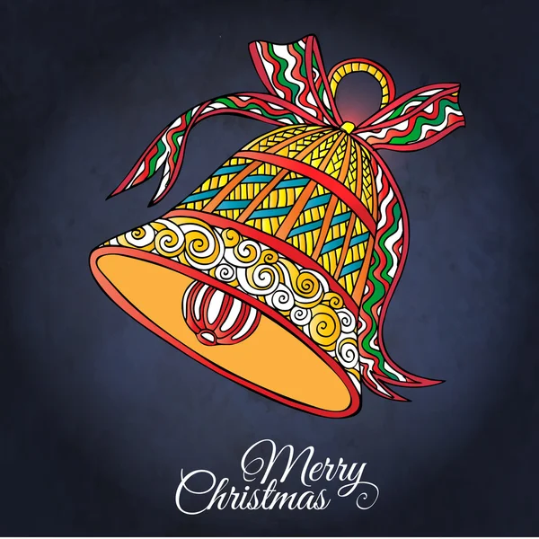 Merry Christmas bell — Stockvector