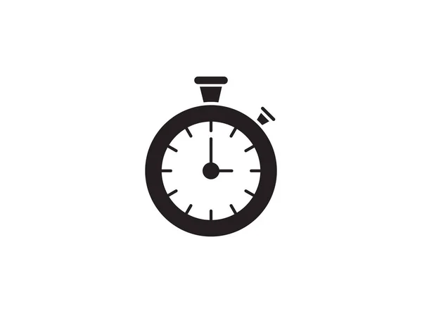 从日历和日期收集中分离出的在白色背景上的计时器图标 计时器图标细线轮廓线形计时器标识符号 — 图库照片