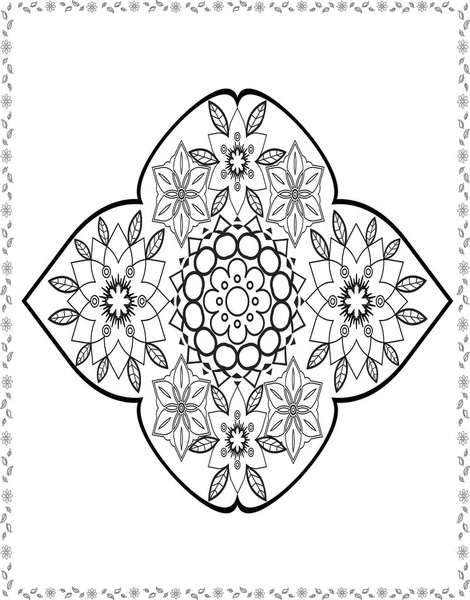 coloring book flowers for adult design