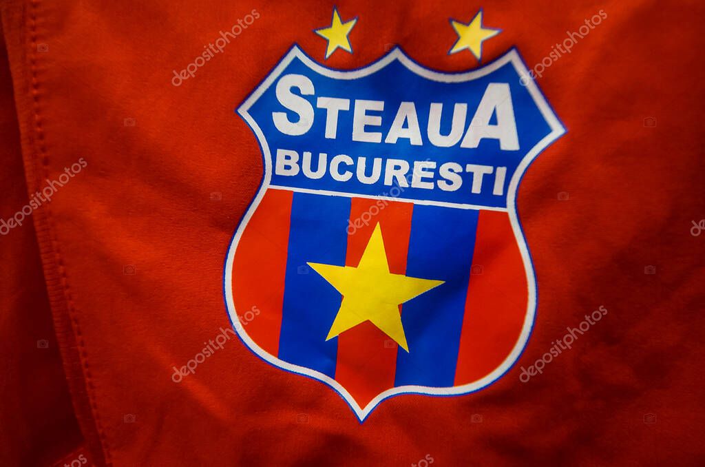 Bucharest, Romania - November 27, 2020: Steaua Bucharest football team locker room on the new Steaua Stadium in a press event on the reception day by the Romanian Premier. Image for editorial use only