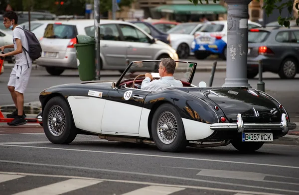 Bucharest Romania August 2021 Classic Rally Driver Christian Hiver Driving — Stock Photo, Image