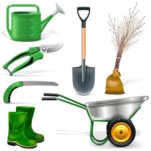 Set di icone del giardino vettoriale 1 — Vettoriale Stock