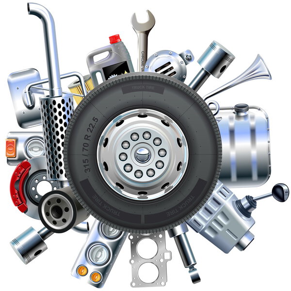 Vector Truck Spares Concept