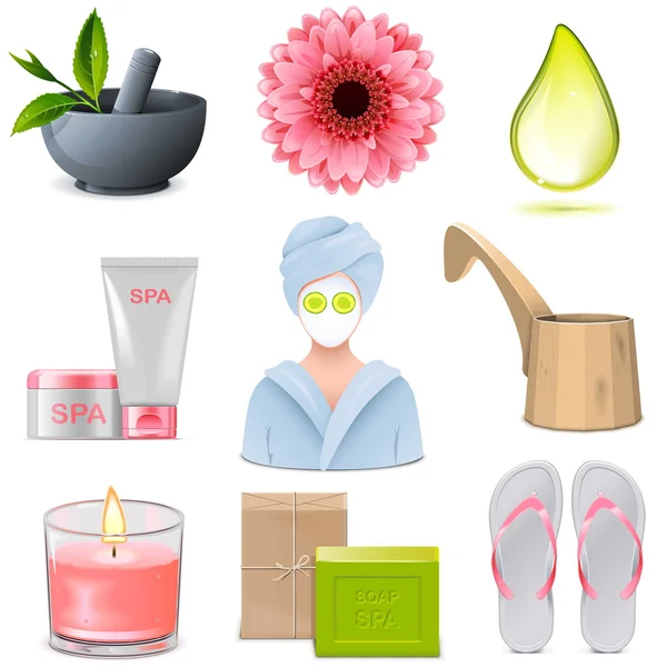 Vector SPA Icons Set 1 — Stock Vector