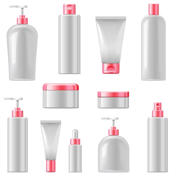 Vector Cosmetic Packaging Icons — Stock Vector