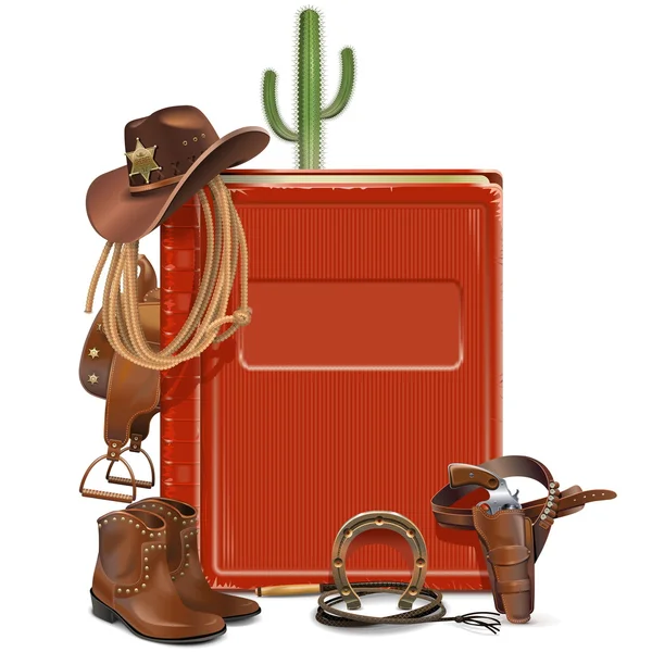 Livre vectoriel Cowboy — Image vectorielle