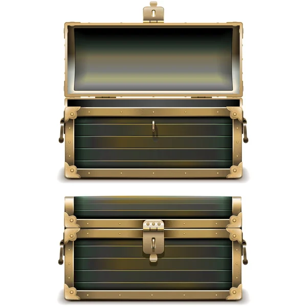 Vector Old Chest — Stock Vector