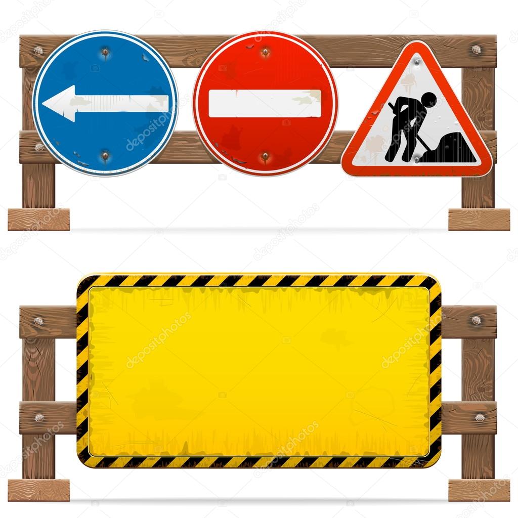Vector Barriers with Road Signs