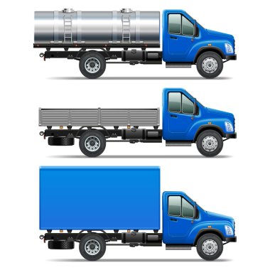Vector Lorry Icons Set 2 clipart