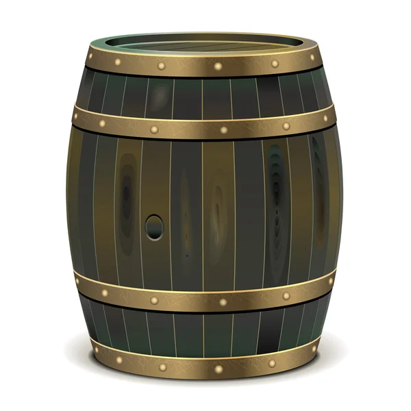 Vector Old Barrel — Stock Vector