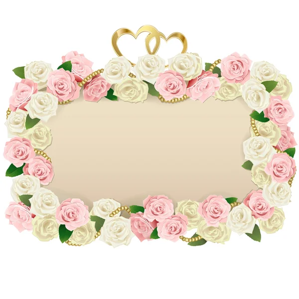 Vettoriale Wedding Flower Board — Vettoriale Stock