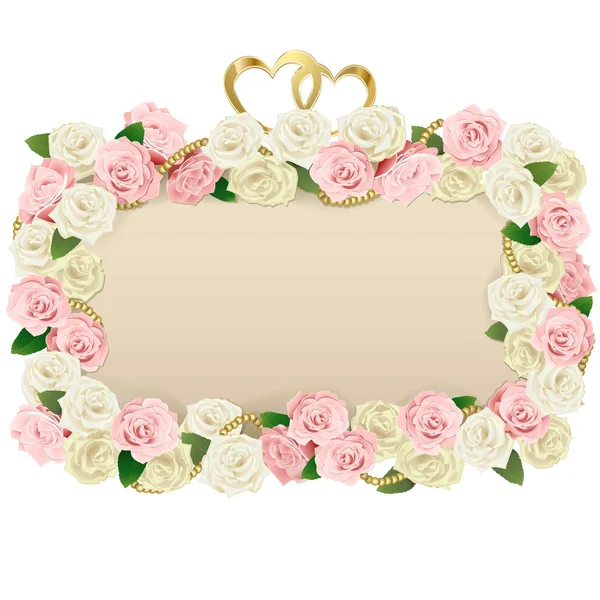 Vector Wedding Flower Board — Stockvector