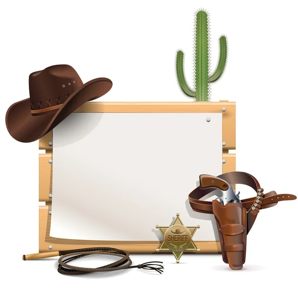 Vektor Cowboy keret — Stock Vector