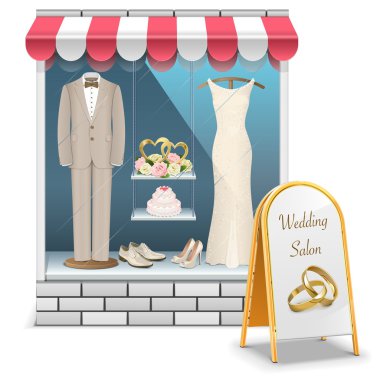 Vector Wedding Boutique clipart