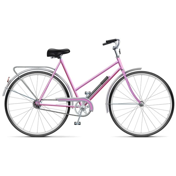 Вектор жіночий велосипеда — стоковий вектор