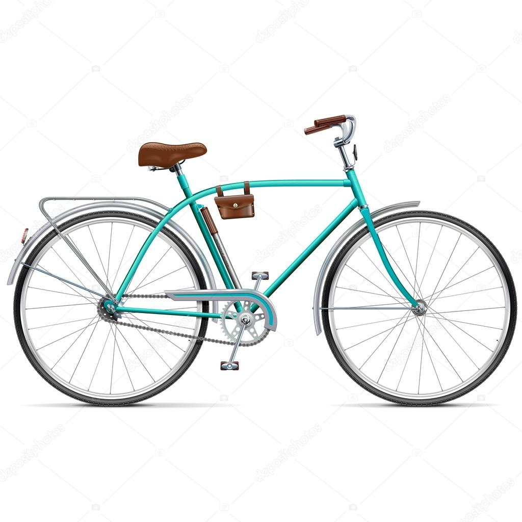 Vector Bicycle with Rounded Frame