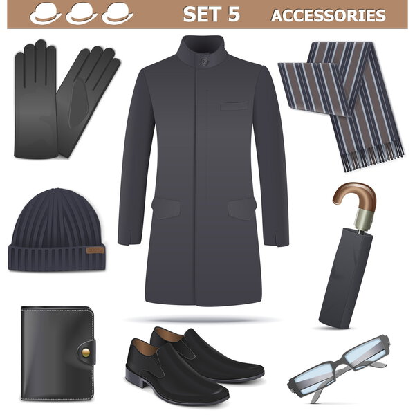 Vector Male Accessories Set 5