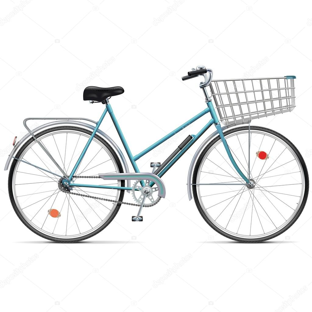 Vector Bicycle with Cart