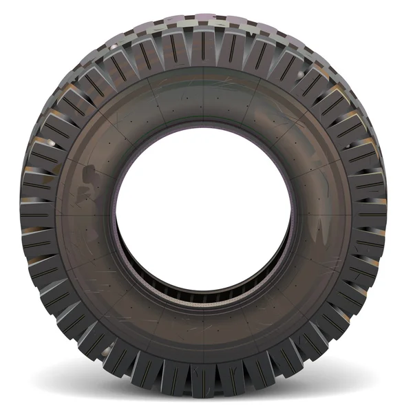 Vector oude Truck Tire — Stockvector