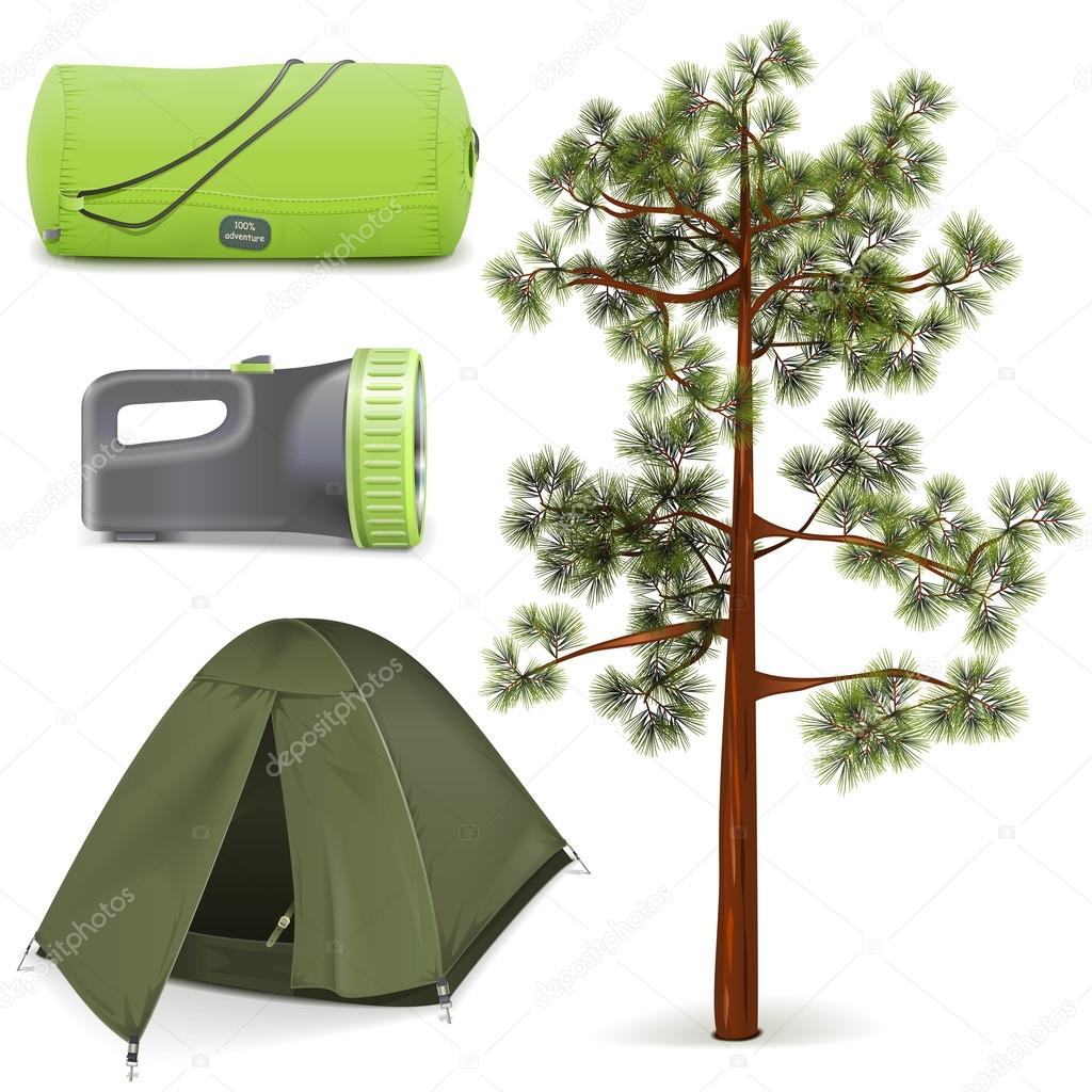 Vector Camping Icons Set