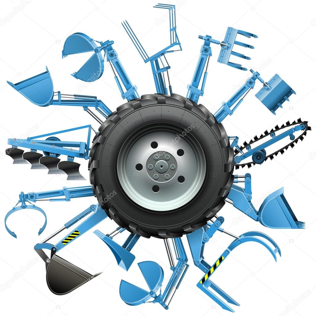 Vector Multi Tractor Wheel