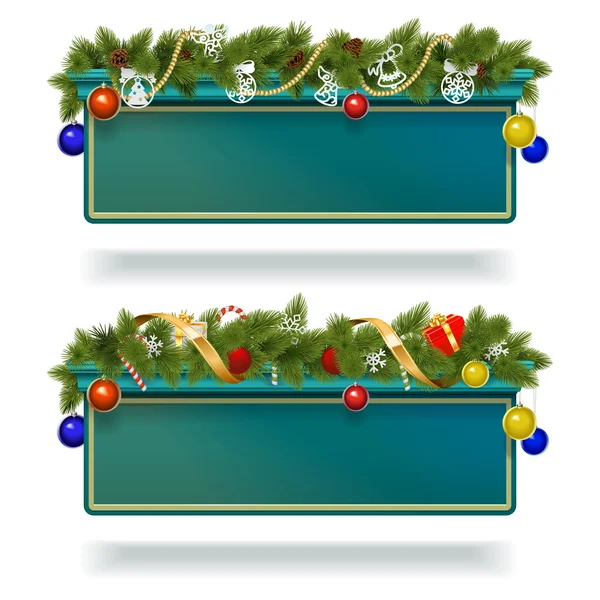 Vector Christmas Billboard — Stock Vector