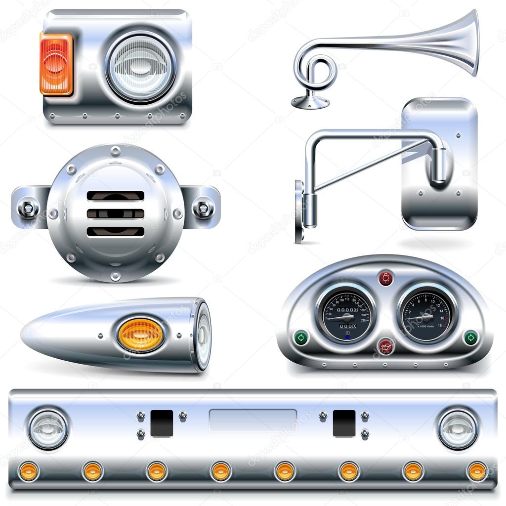 Vector Chromed Truck Parts Set 3