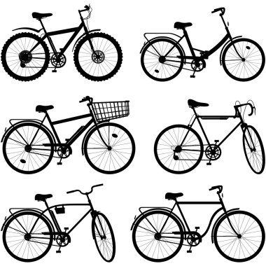 Vector Bicycle Pictogram Set 2 clipart