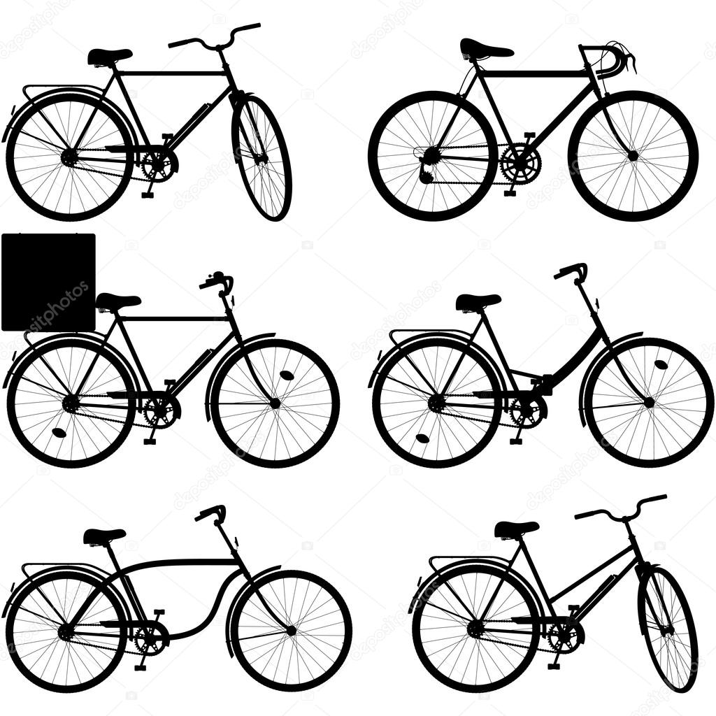 Vector Bicycle Pictogram Set 3