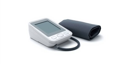 Güvenilir dijital sphygmomanometre, tansiyon seviyelerinin kolayca okunabilmesi için geniş bir ekran sunar.