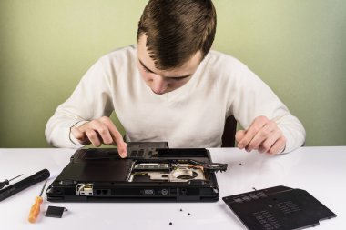 exploded laptop repairs clipart