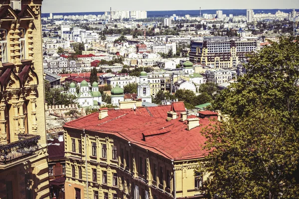 Kiev, el descenso de Andrés, una parte antigua de la ciudad — Foto de Stock